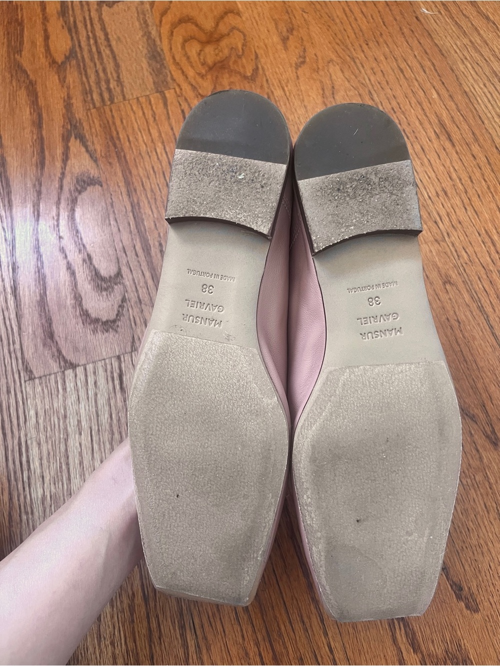 Sz38-Mansur Gavriel Cipri Leather Ballet Flats - Picture 3 of 5